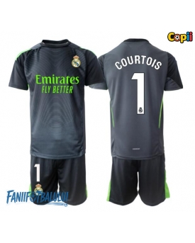 Real Madrid Thibaut Courtois #1 Portarii Echipament de Fotbal Replică 2025-26 Copii Treilea (+ Șorturi)